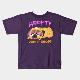 PB&J PUG - Adopt Don't Shop! Kids T-Shirt